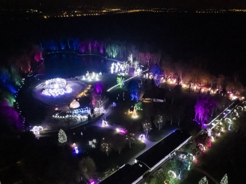 Park Miliona Świateł rozbłys na Kąpielisku Leśnym